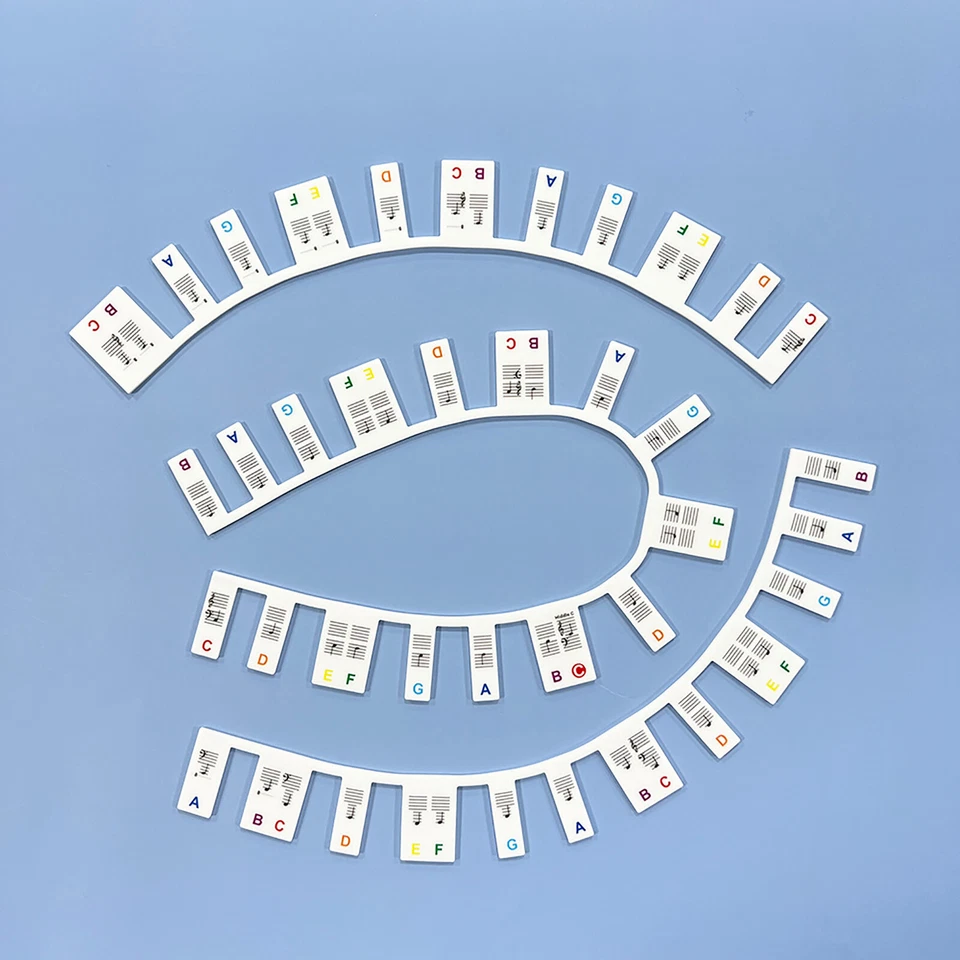 Removable Piano Keyboard Note Labels Reusable Piano Stickers 88 Key Guide Marker - image 4 of 4