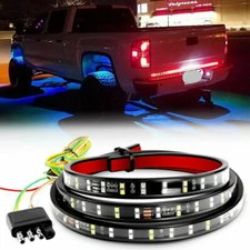 60 INCH 2 Row LED Truck Tailgate Light Bar Flexible Strip Red White Reverse Stop