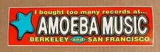 Amoeba Music RARE vintage promo bumper sticker