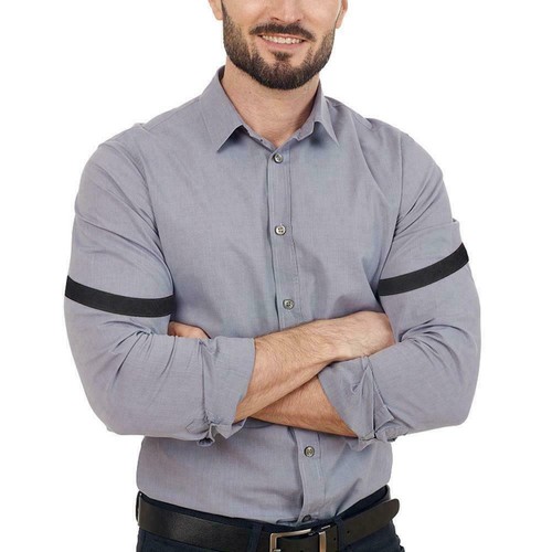2pcs Adjustable Elastic Armband Shirt Garter Sleeve New Holder up Hold U6E B8L2 - Picture 7 of 15