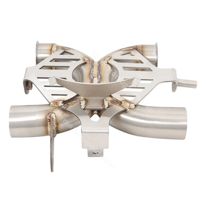 Tubo X de escape de enlace medio modificado para Triumph Thruxton 1200 2016-2020 Bonneville Foto 4 de 4