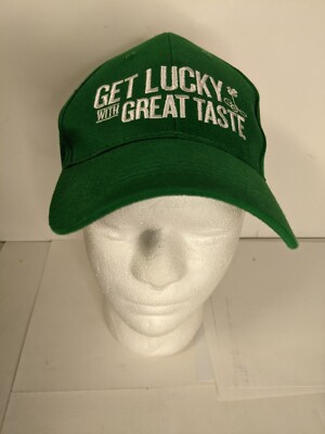 St Patricks Day hat strapback Miller Lite Get Lucky with Great Taste green