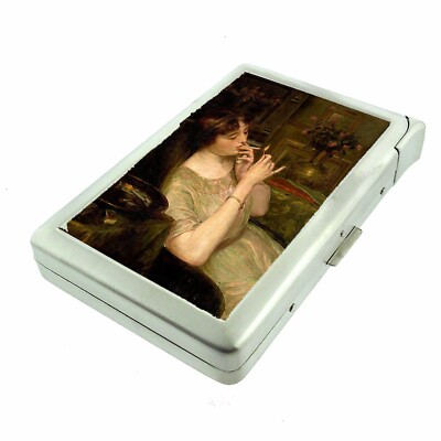 vintage cigarette case women OLDENDO Metal Cigarette Holder Box King Size Portable Pack 16pcs Regular Size Cigarettes Gifts for Man (Gold) : Health & Household or other small necessities. Vintage Versatile Cigarette Case, Mini