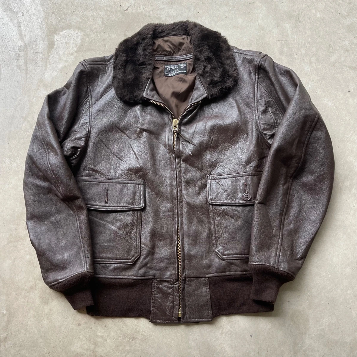 Navy G1 Flight Jacket In Vintage Outerwear Coats & Jackets For Men