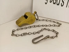 Vintage Military Brass Whistle Made In USA 