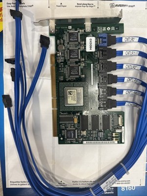 Dell Adaptec XD084 AAR-2610SA 64MB 6 Port PCI-X SATA RAID Controller Card TESTED