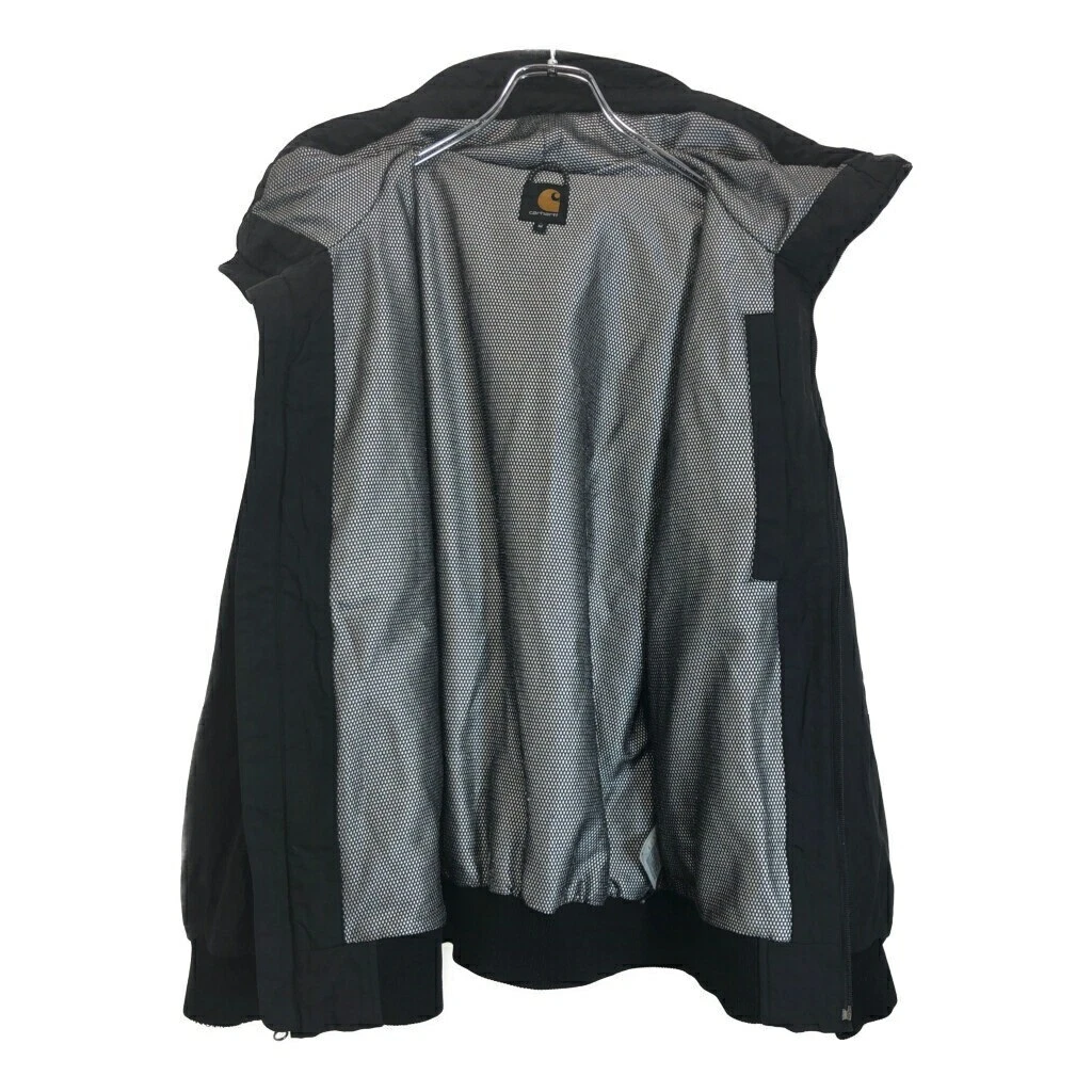 VETEMENTS Carhartt Heli Giacca Nylon Felpa con Cappuccio Nero Uomo M Usatoliamento Abbig