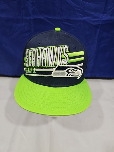 New Era 9FIFTY NFL Seattle Seahawks Snapback Adjustable Hat/Cap Spellout Name - Picture 1 of 13