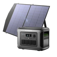 ALLPOWERS 1600W Power Station Solar Generator LFP + 100W Solar Panel for Outdoor