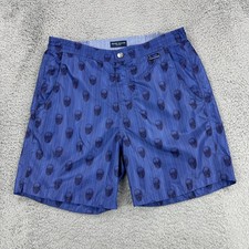 Peter Millar Collection Swim Shorts Mens Medium Striped Skull Pattern Swim Trunk