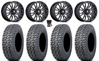 MSA ThunderLips 15'' Wheels Machined 33'' Daemon Tires Can-Am Commander Maverick