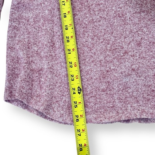 Anthropologie Saturday Sunday Brushed Fleece Turtleneck Sweater Pink Womens M - Picture 10 of 10