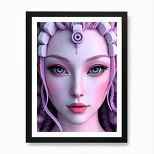 Mystical Fantasy Illustration 77 Ar Framed Wall Art Poster Canvas Print Picture