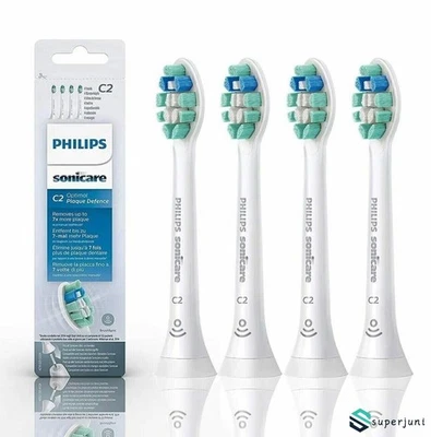 Philips Sonicare C2 Optimal Plaque Defence Replacement Brush Heads - 4 Pack
