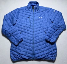 Salewa Ortles Light Down Jacket Men’s 2XL Pertex Quantum Blue Outdoor Packable
