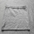 Old Navy Sweater Skirt L Mini Gray Elastic Rib-Knit Waist Pull-On Casual New