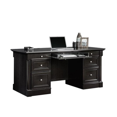 Palladia Executive Desk, Wind Oak finish