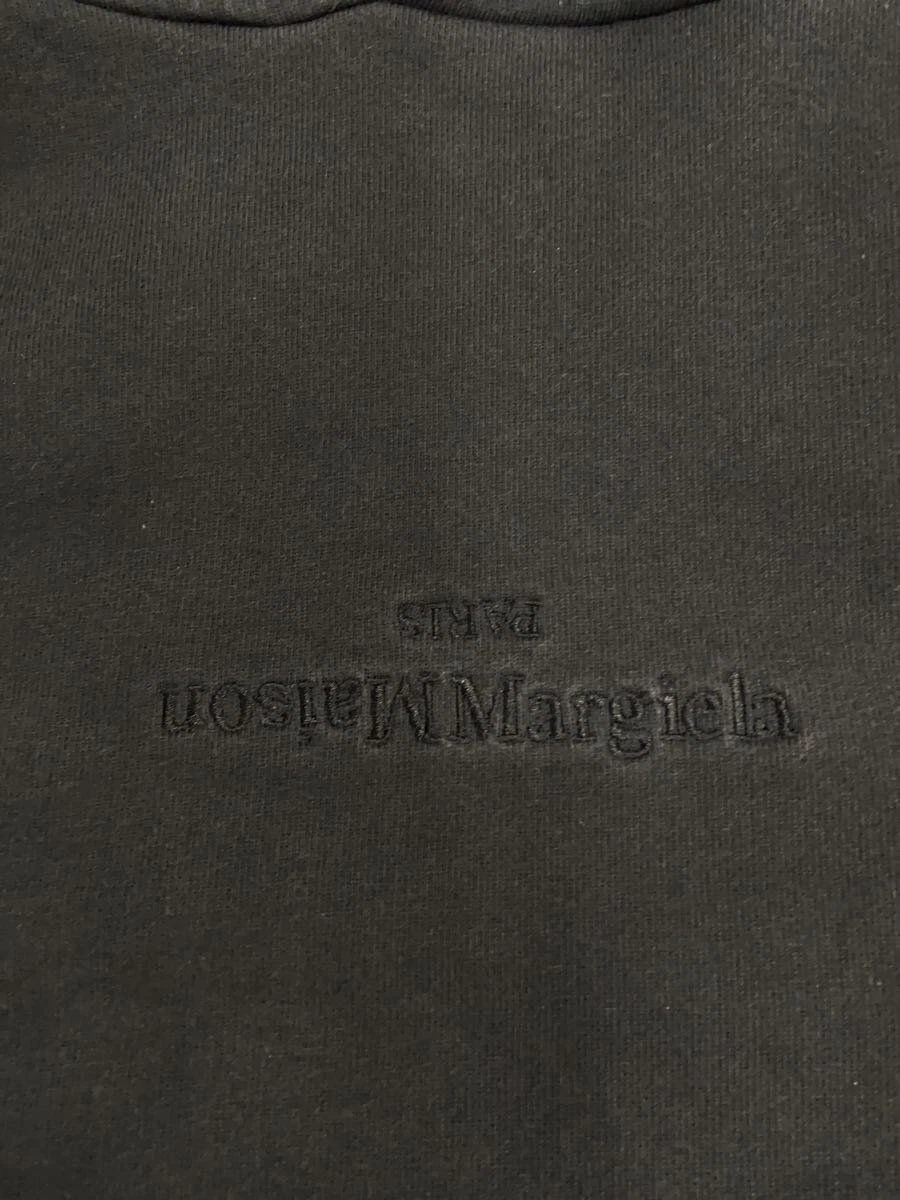 Felpa con cappuccio Maison Margiela M cotone nero tinta unita S25550 usata