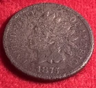 1875 indian head cent RARE AG Environmental Issues JC999