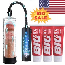Penis Pump Power Vacuum Adult Men Big Dick Stretcher Male Enlarger Enhancement