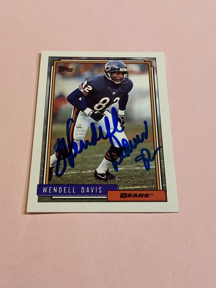 Wendell Davis 1992 Topps IP Auto Autograph - Image 2 of 3