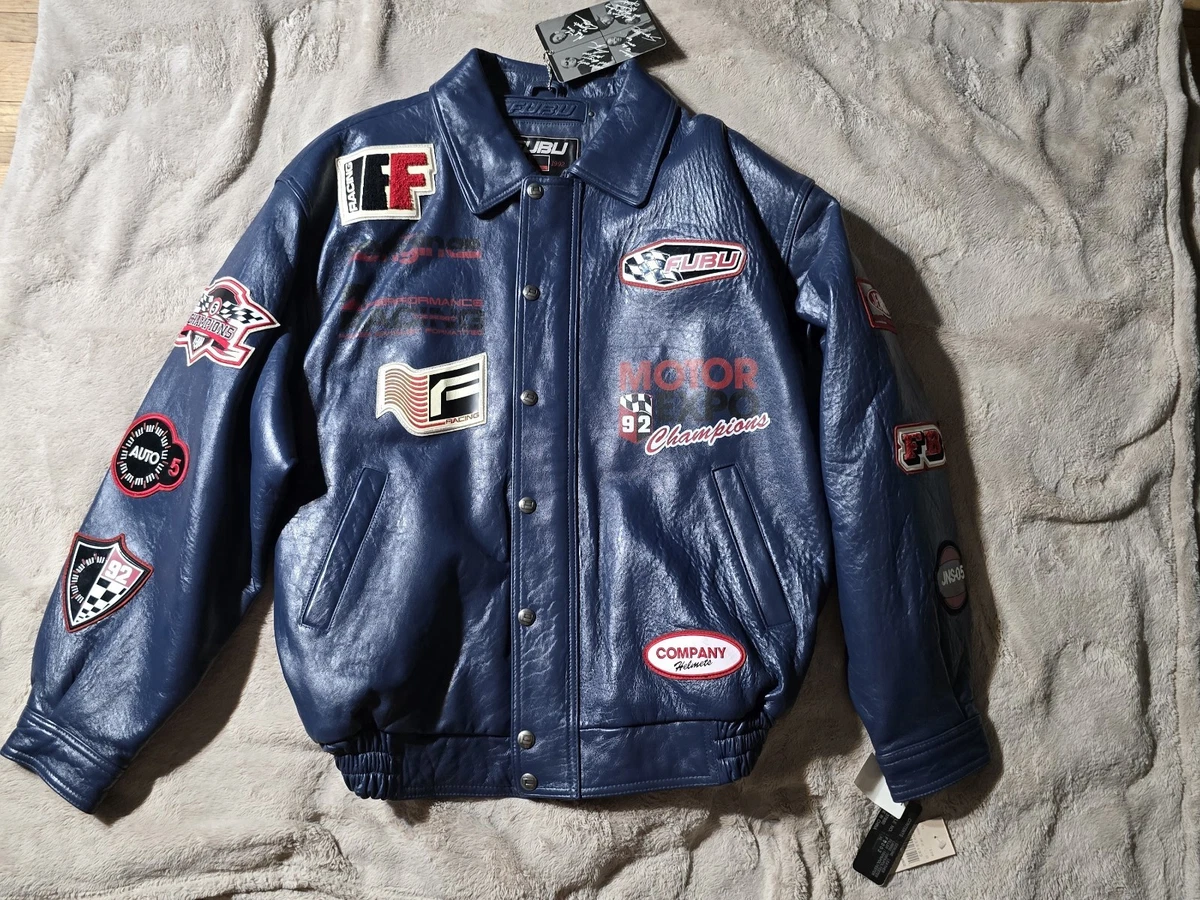 Blue Leather Original Vintage Outerwear Coats & Jackets for Men