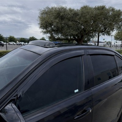 For Cadillac CTS 2003-2007 Smoke Out-Channel Window Rain Guards Visor 4pcs Set