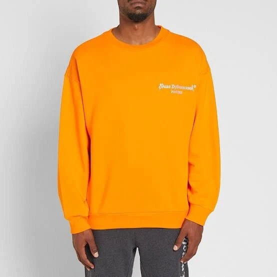 GOSHA RUBCHINSKIY LOGO CREW SWEAT ORANGE