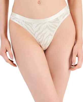 JENNI Women's Thong Beige with Tiger Stripe PICK SIZE