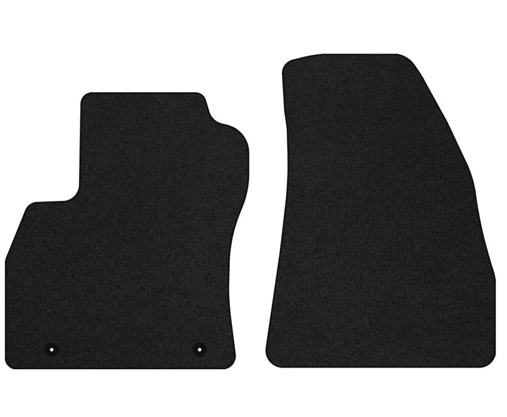Tapis de sol velours confort avec bordure rouge pour les trajets en Citroën Nemo
