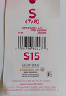 Justice pink shirt girl S (7/8) cropped NWT tie-dye pattern — photo 6