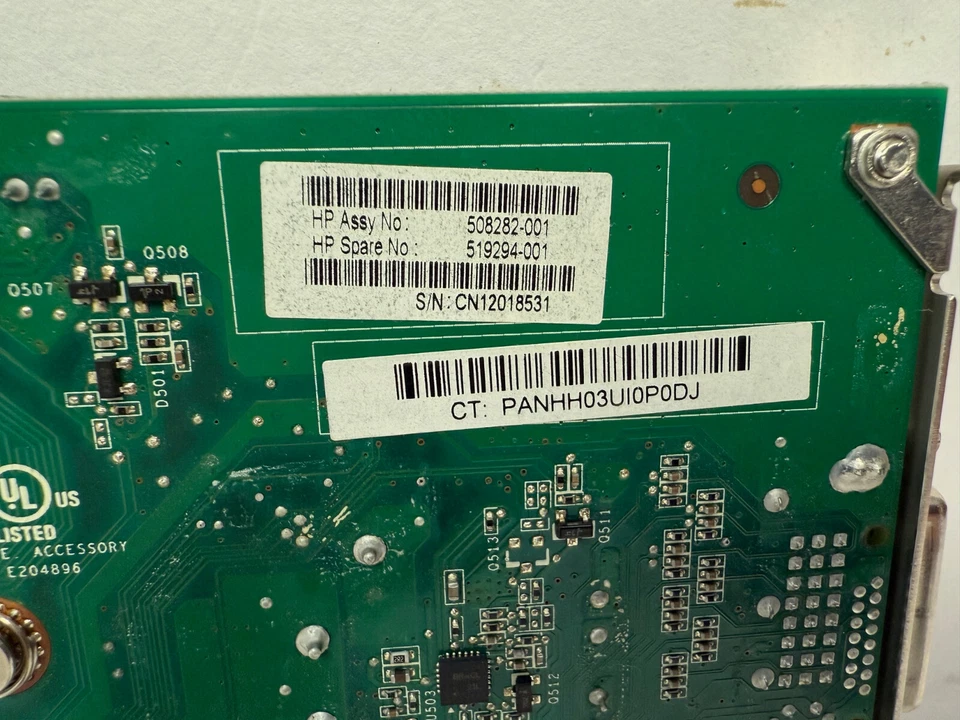 HP 519294-001 508282-001 NVIDIA QUADRO FX 380 PCIE 256MB VIDEO GRAPHICS ADAPTER - Image 4 of 4