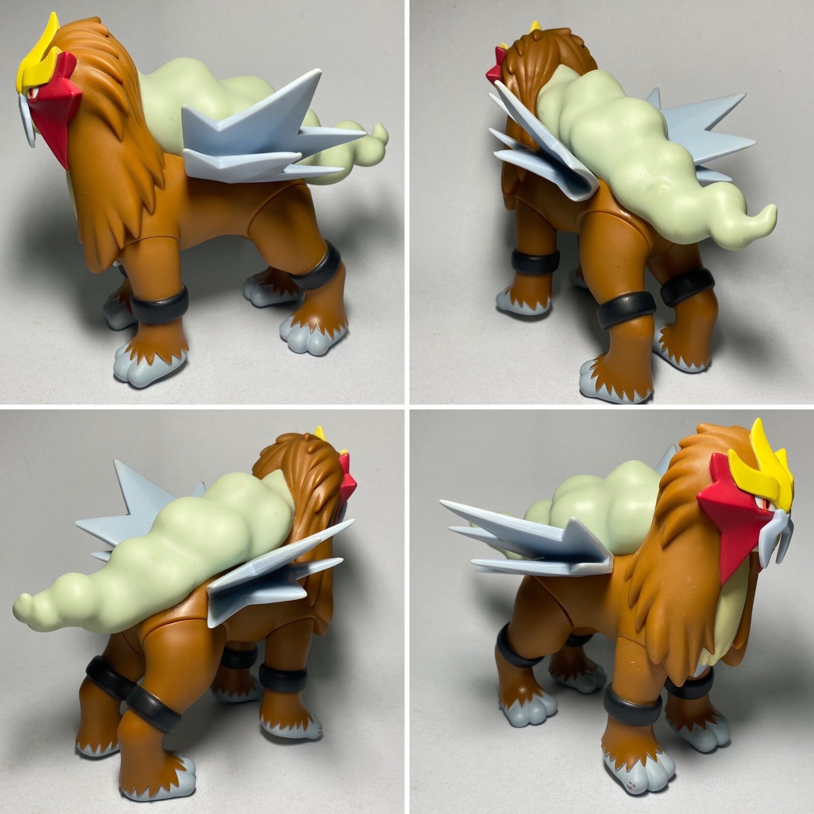 Entei(H5.0")Pokemon Monster Tomy DX Soft Vinyl Collection Figure Toy Japan.