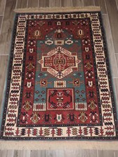 4x6ft. Handmade Turkish Caucasian Wool Prayer Rug