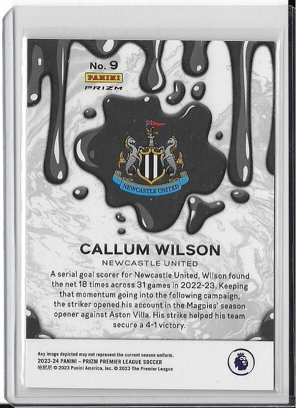  2023-24 Panini Prizm Sublime - Ultra Rare SSP - Newcastle - Callum Wilson - Image 2 of 2