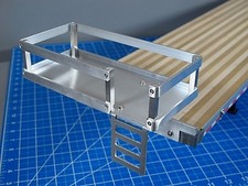 Nueva plataforma de bastidor de aluminio adicional para camión remolque Tamiya 1/14 semi plataforma plana