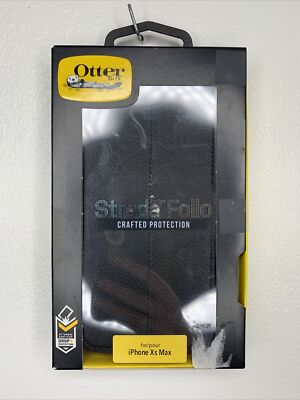 Otter Box Strada Folio For I Phone Xs Max New Open Box Black Leather