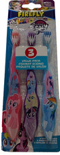 My Little Pony Child Kids Soft 1pk 3pcs Toothbrush Set Hasbro Tooth Brush 3049