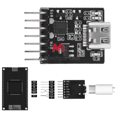 USB to UART/RS232/RS485 CH910F Downloader Module Program Burning For ESP32 TypeC