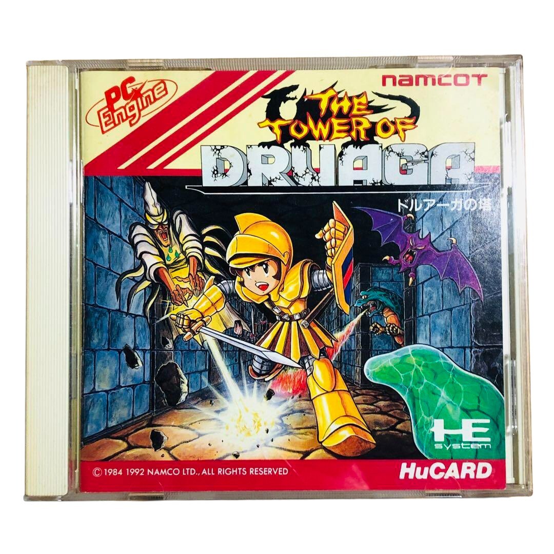 NEC - PCエンジン ドルアーガの塔 はがき有　PC Engine PCE Druaga The Tower of Druaga for NEC PC Engine PCE HuCard w/ Case | eBay