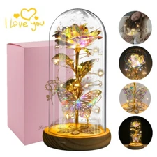 Eternal Rose Flower LED Enchanted Galaxy Rose LED Light Valentine's Gift For Her