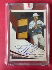 2021 Panini Immaculate WANDER FRANCO RED AUTO PATCH SEALED #/25