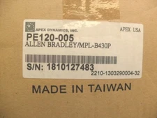 PE 120-005 APEX DYNAMICS 05:1 Ratio, A-B MPL-B430P New in factory box