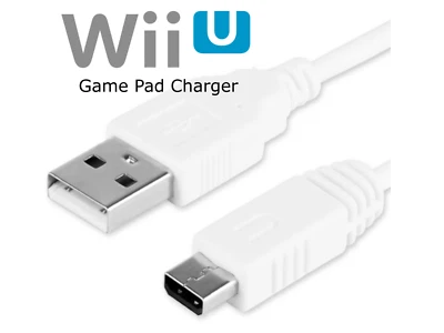 GENERIC Nintendo Wii U Gamepad USB Charging Charger Connector Cable 1.2m White