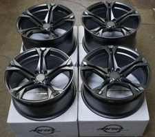 20" MRR M017 Gun Metal 20x10 / 20x11 Wheels Fit Chevy Camaro 1LE Style Rims Set