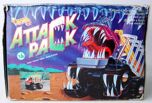 RARE VINTAGE 1992 HOT WHEELS ATTACK PACK BIG BONES MONSTER TRUCK VEHICLE NEW !