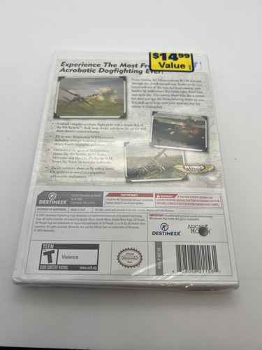 WWII Aces (Nintendo Wii, 2008) New Factory Sealed - Picture 2 of 2