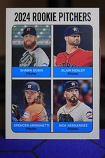 2024 Topps Heritage High Number 2024 Astros Rookie Pitchers WHITE PARALLEL