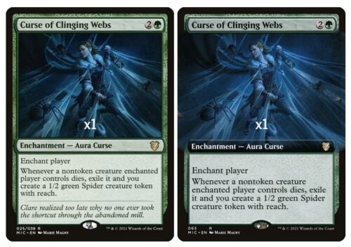 MTG CMD: ISD: Midnight Hunt MIC Curse of the Clinging Webs MINT (SELECT) - Picture 1 of 3