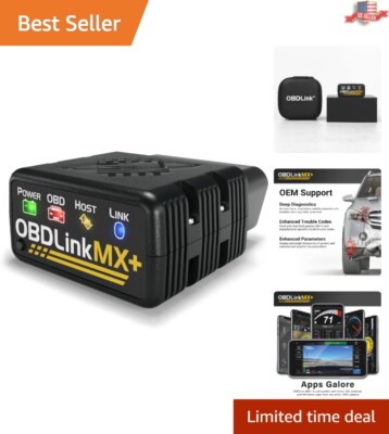 MX+ Bluetooth OBD-II Scanner for iOS/Android/Windows - Compact Diagnostic Tool